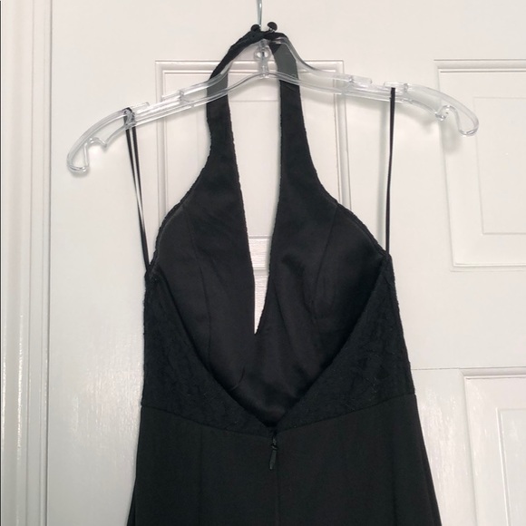Black halter long dress - Picture 3 of 4